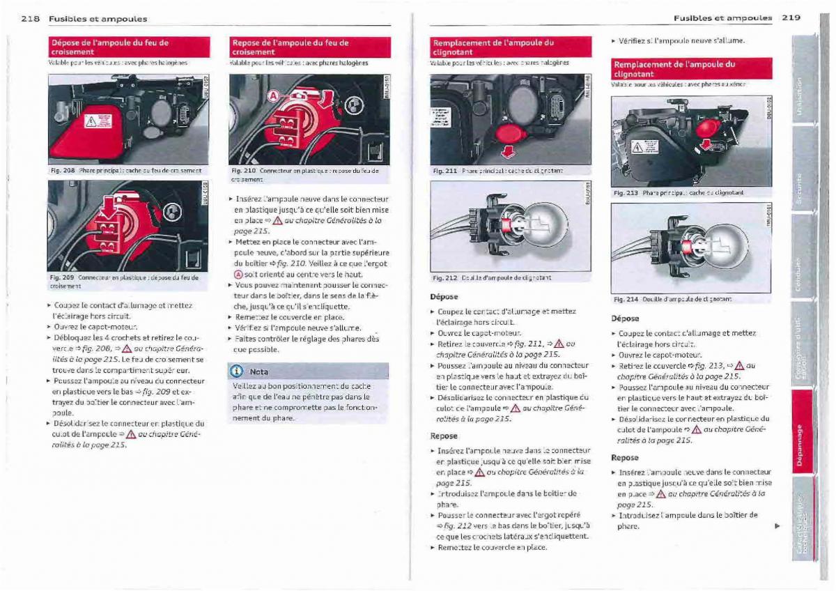 Audi Q3 manuel du proprietaire / page 110