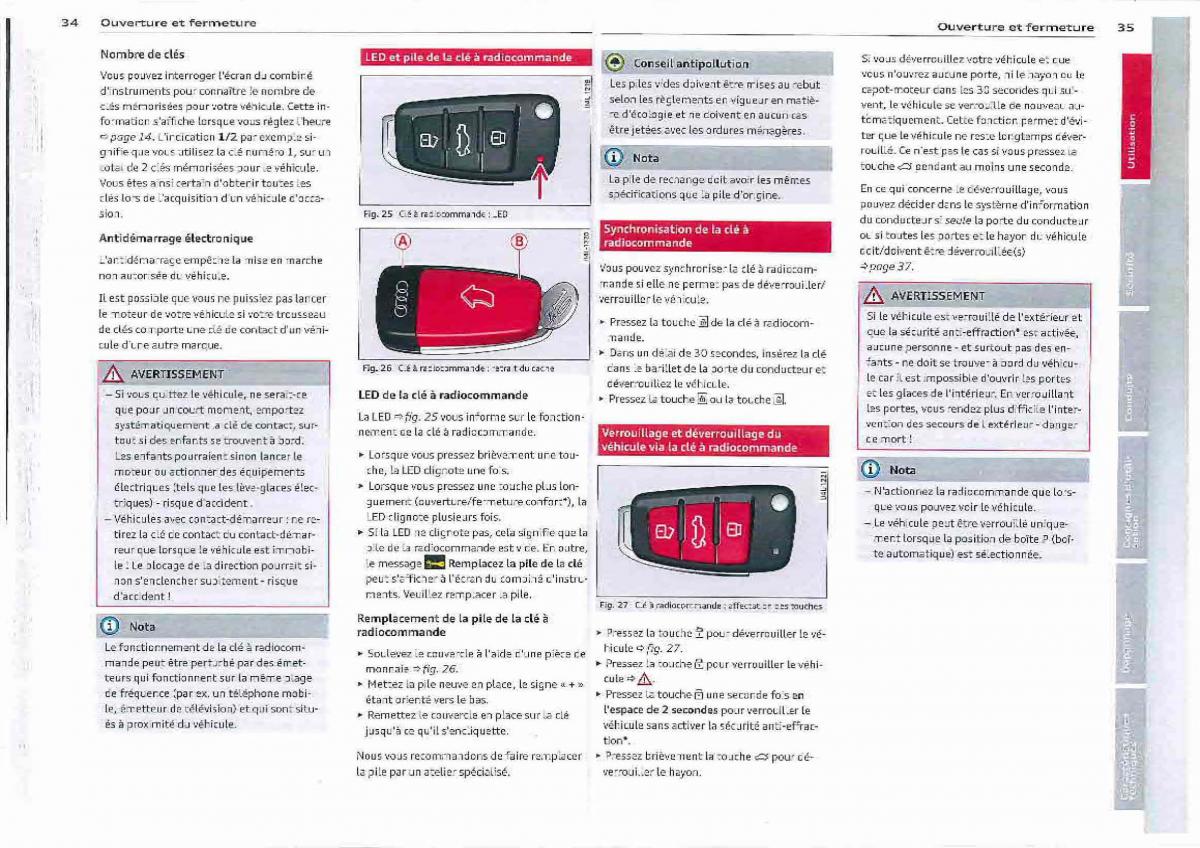 Audi Q3 manuel du proprietaire / page 18