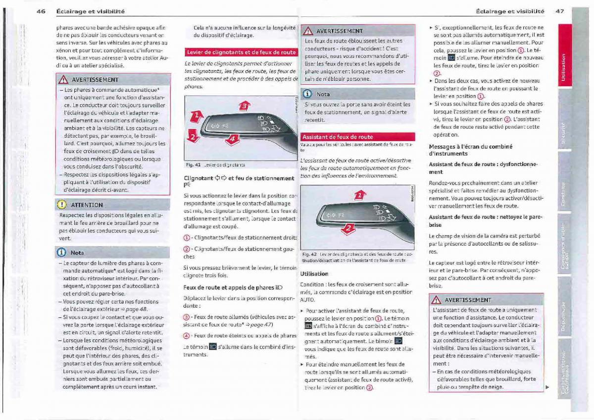 Audi Q3 manuel du proprietaire / page 24