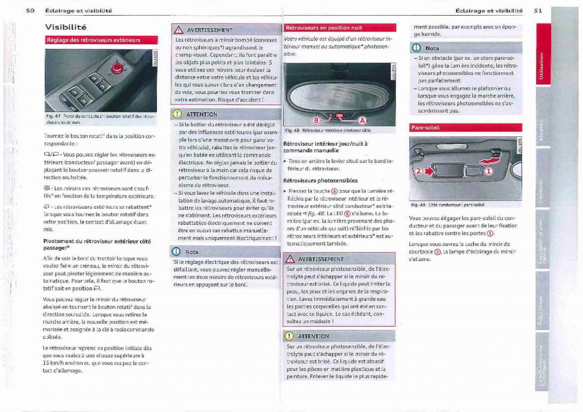 Audi Q3 manuel du proprietaire / page 26