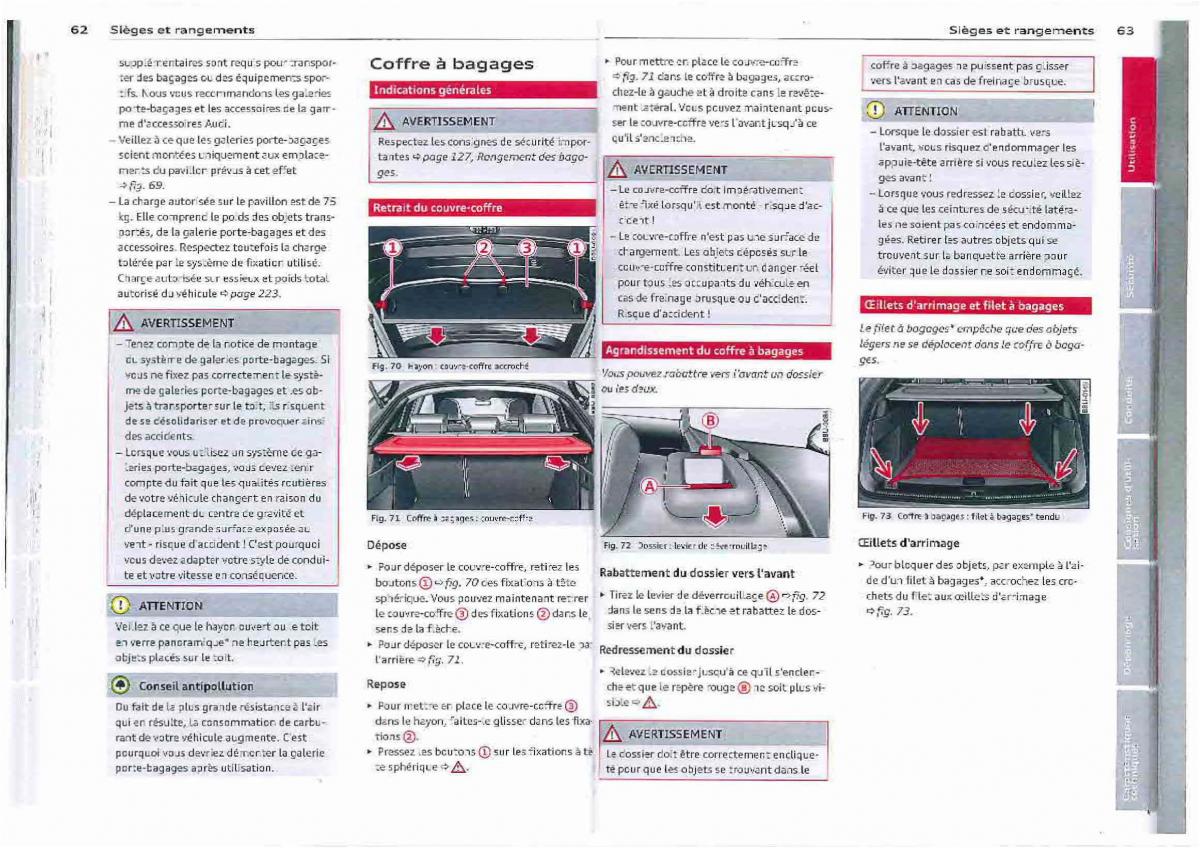 Audi Q3 manuel du proprietaire / page 32