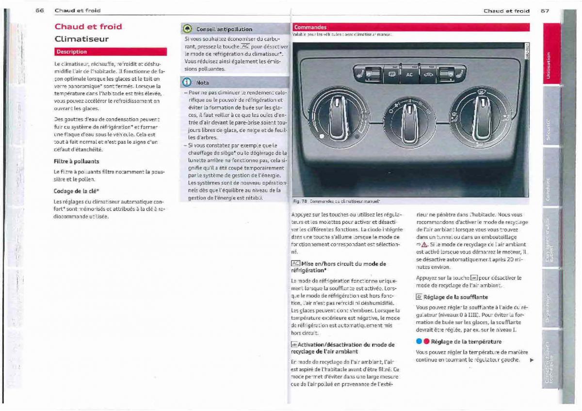 Audi Q3 manuel du proprietaire / page 34
