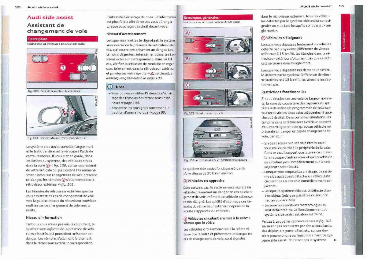 Audi Q3 manuel du proprietaire / page 50