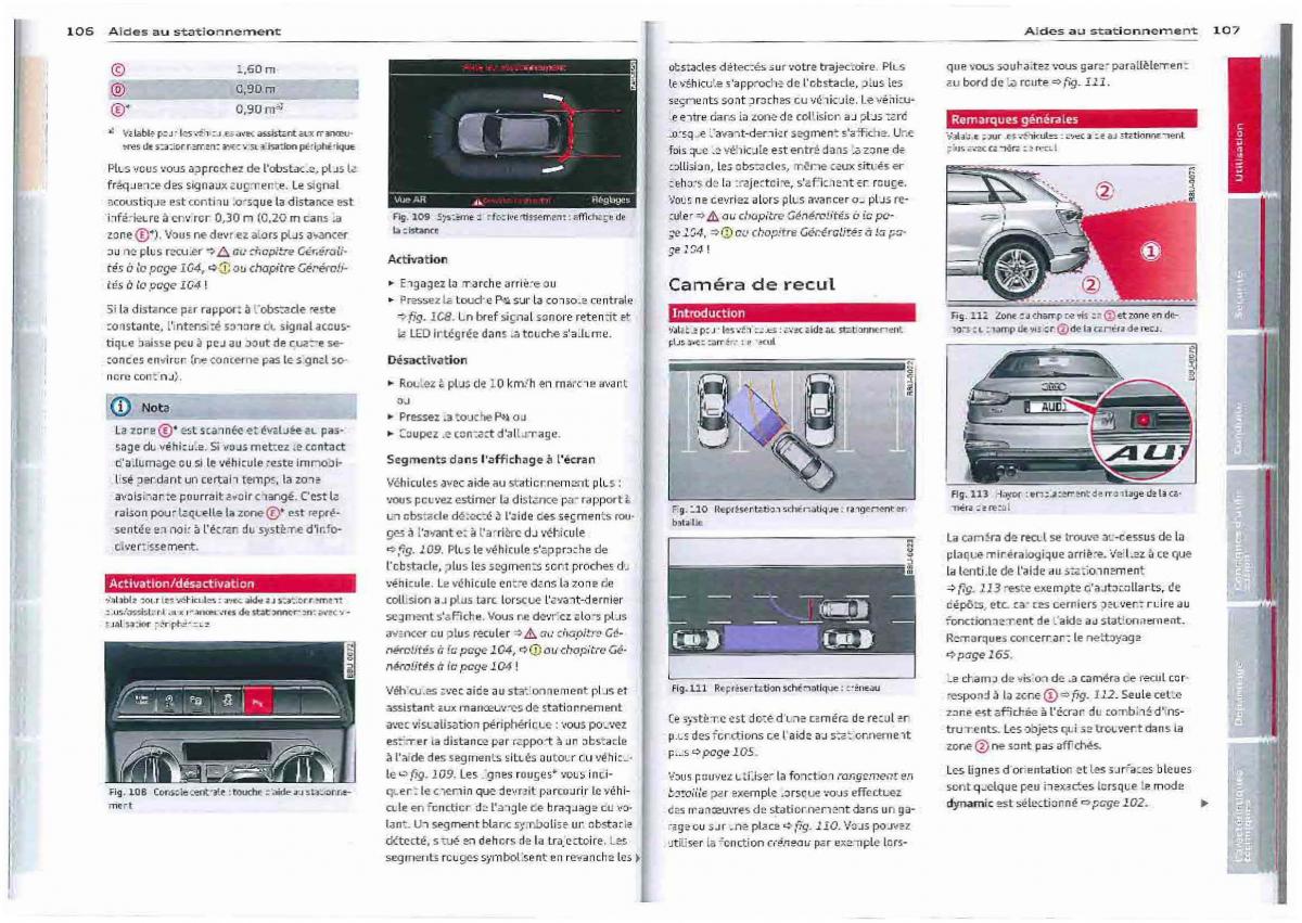 Audi Q3 manuel du proprietaire / page 54