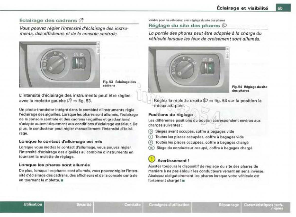 Audi TT II 2 manuel du proprietaire / page 66