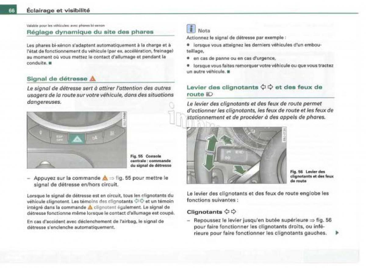 Audi TT II 2 manuel du proprietaire / page 67