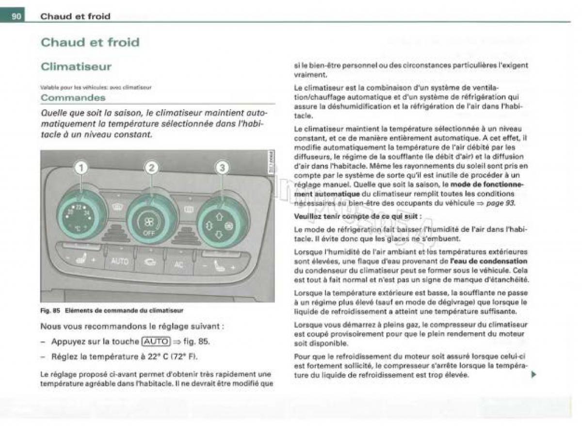 Audi TT II 2 manuel du proprietaire / page 91