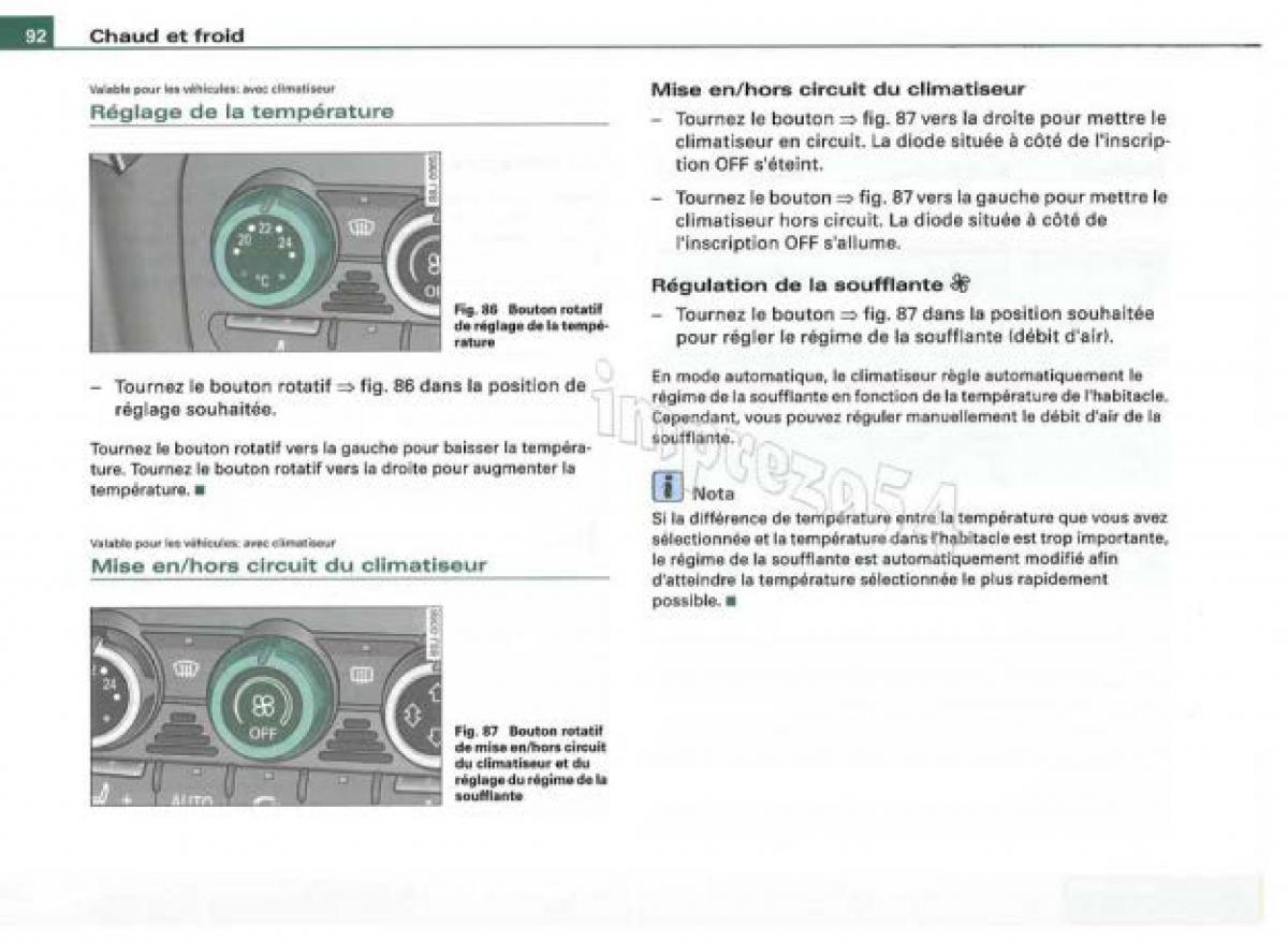 Audi TT II 2 manuel du proprietaire / page 93