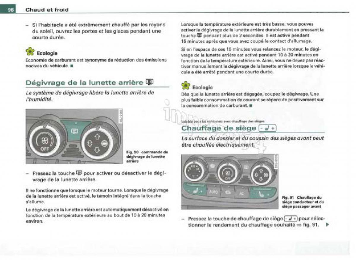 Audi TT II 2 manuel du proprietaire / page 97