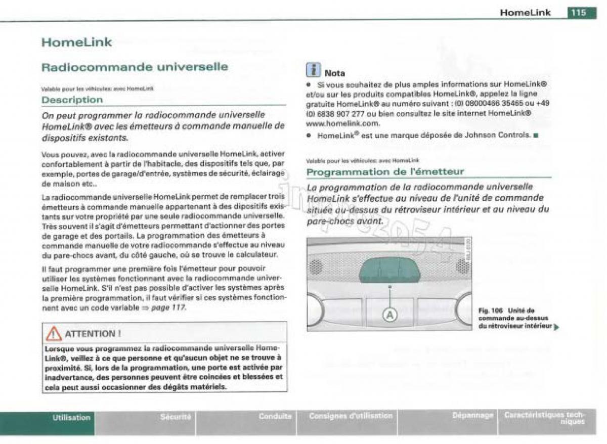 Audi TT II 2 manuel du proprietaire / page 116