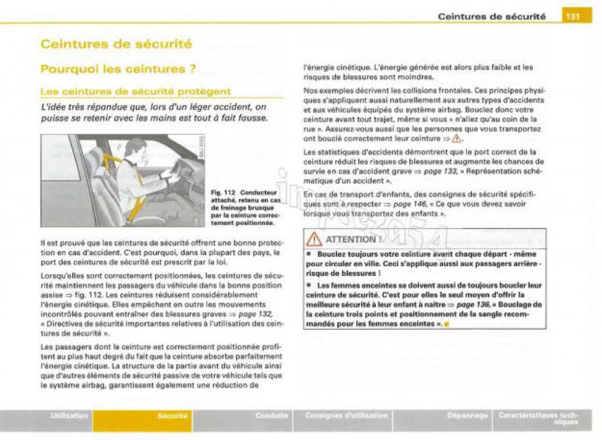 Audi TT II 2 manuel du proprietaire / page 132