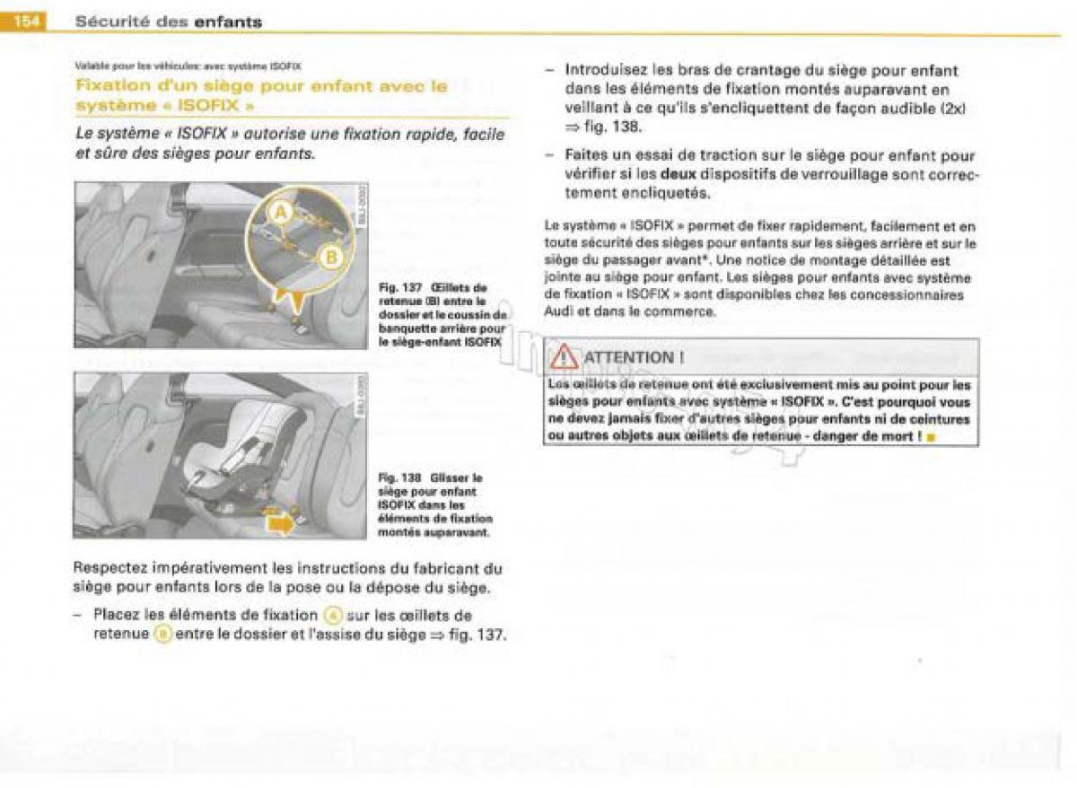 Audi TT II 2 manuel du proprietaire / page 155