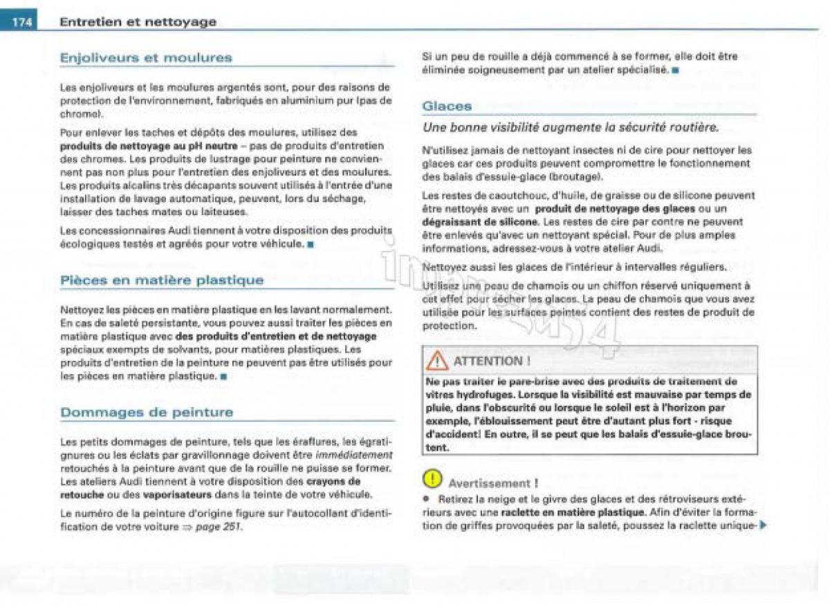 Audi TT II 2 manuel du proprietaire / page 175