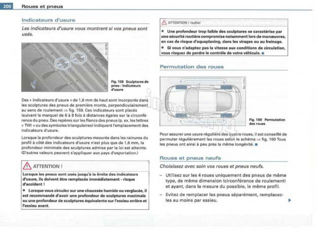 Audi TT II 2 manuel du proprietaire / page 201