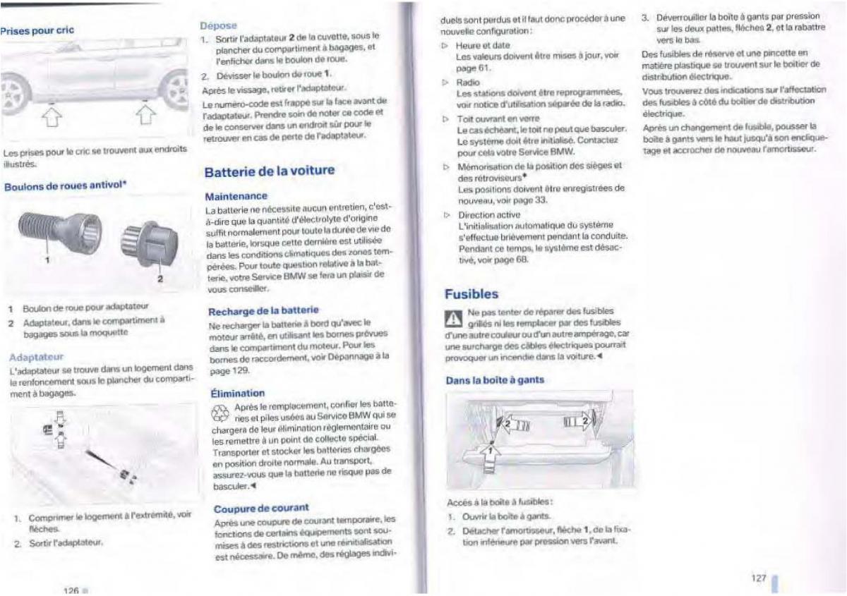 BMW 1 E87 manuel du proprietaire / page 55