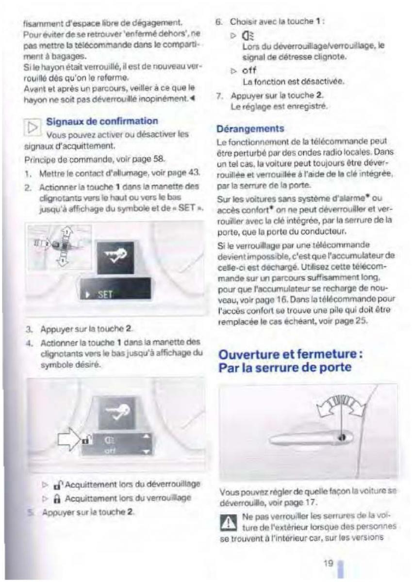 BMW 1 E87 manuel du proprietaire / page 8