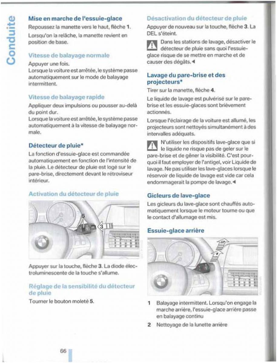 BMW X5 X6 E79 E70 manuel du proprietaire / page 66