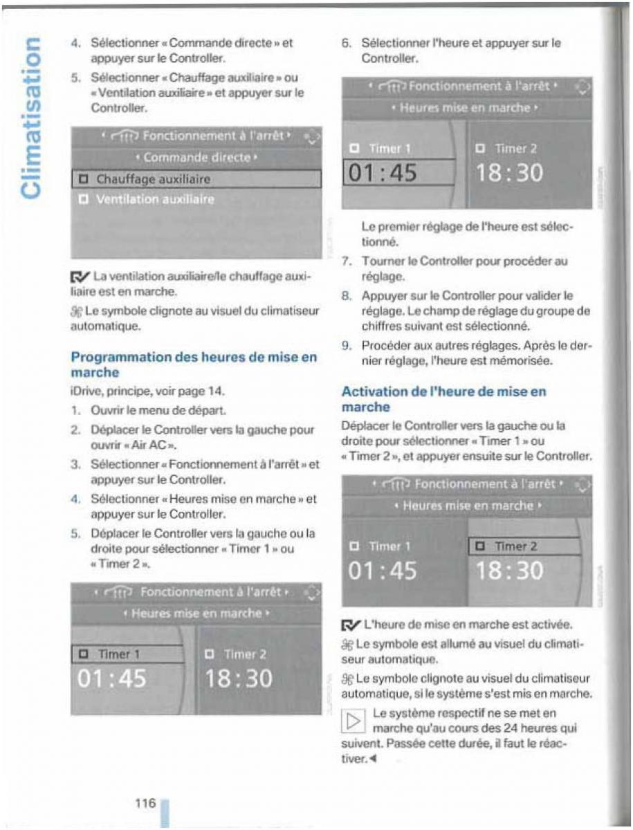 BMW X5 X6 E79 E70 manuel du proprietaire / page 116