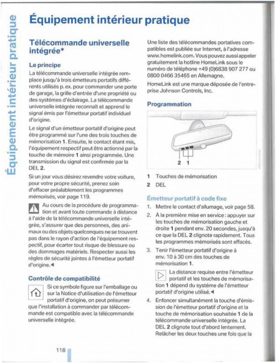 BMW X5 X6 E79 E70 manuel du proprietaire / page 118