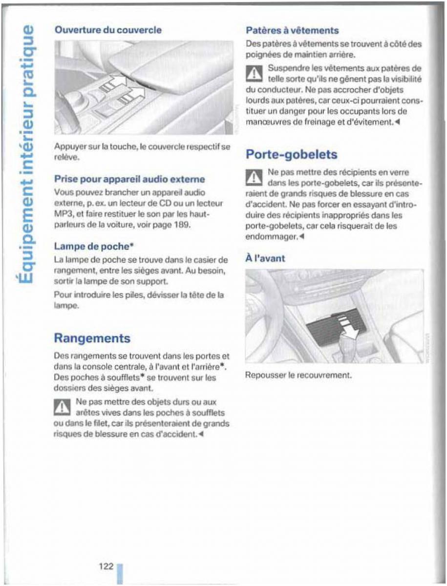 BMW X5 X6 E79 E70 manuel du proprietaire / page 122