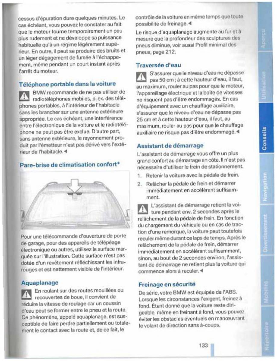 BMW X5 X6 E79 E70 manuel du proprietaire / page 133