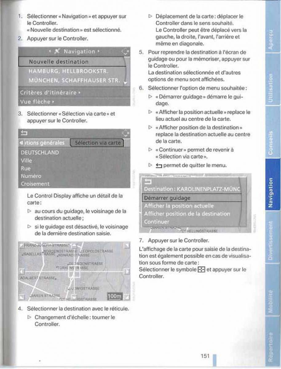 BMW X5 X6 E79 E70 manuel du proprietaire / page 151