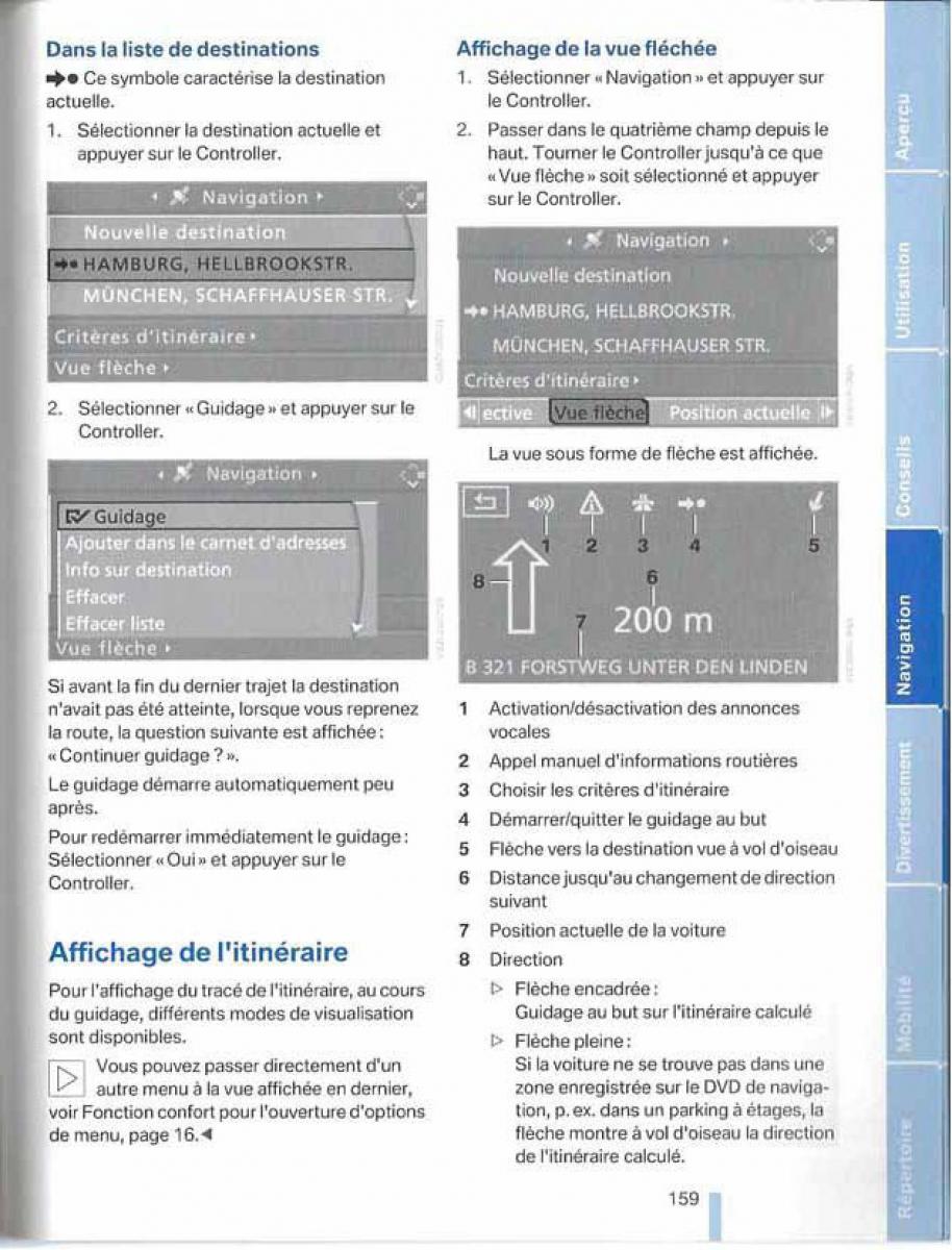 BMW X5 X6 E79 E70 manuel du proprietaire / page 159