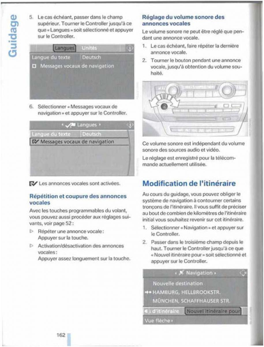 BMW X5 X6 E79 E70 manuel du proprietaire / page 162