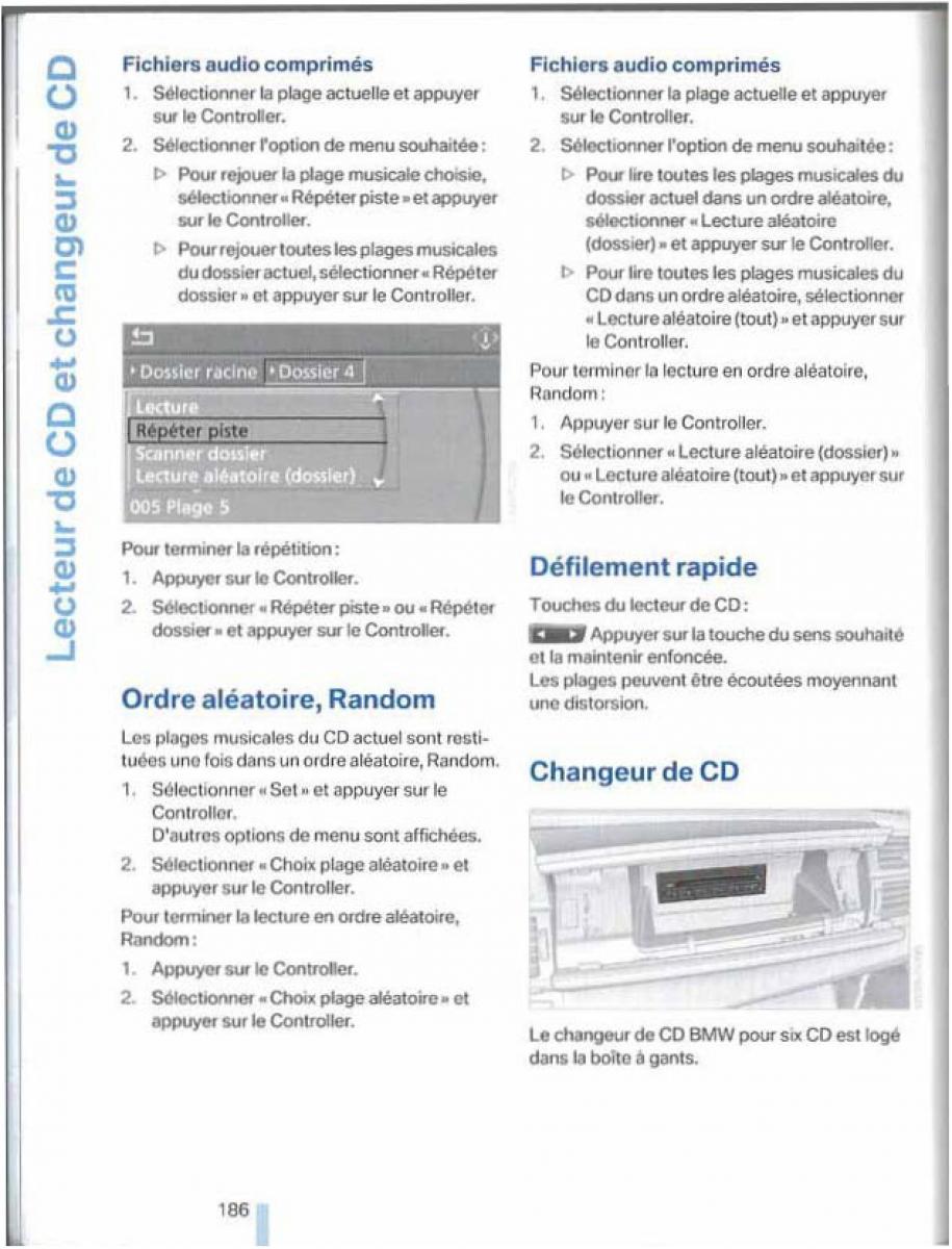 BMW X5 X6 E79 E70 manuel du proprietaire / page 186