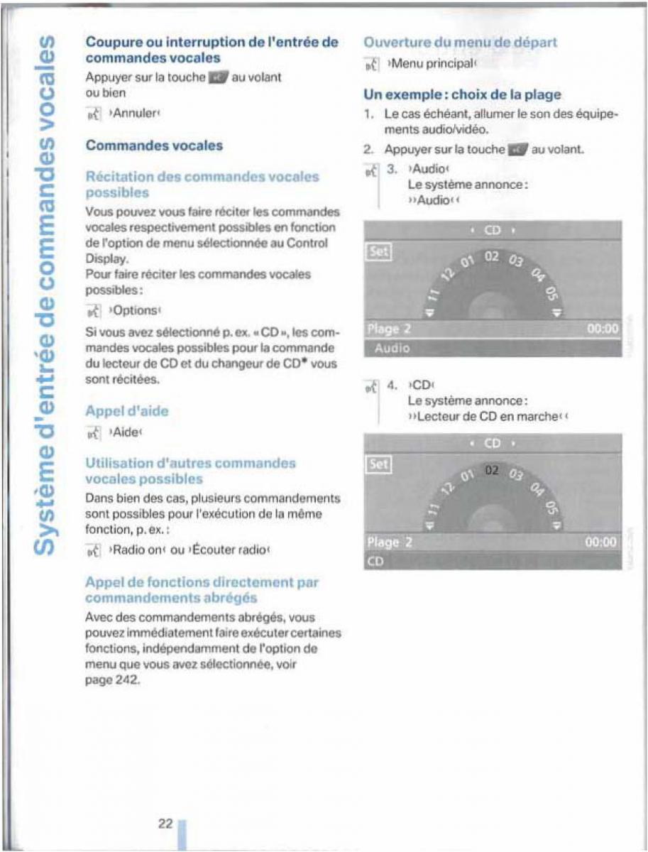 BMW X5 X6 E79 E70 manuel du proprietaire / page 22