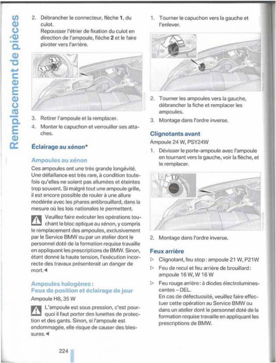 BMW X5 X6 E79 E70 manuel du proprietaire / page 224