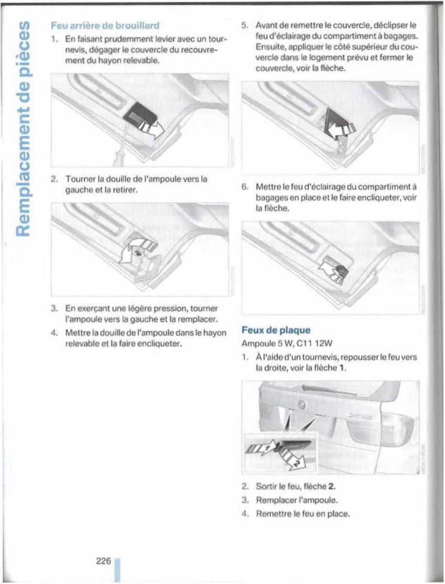 BMW X5 X6 E79 E70 manuel du proprietaire / page 226