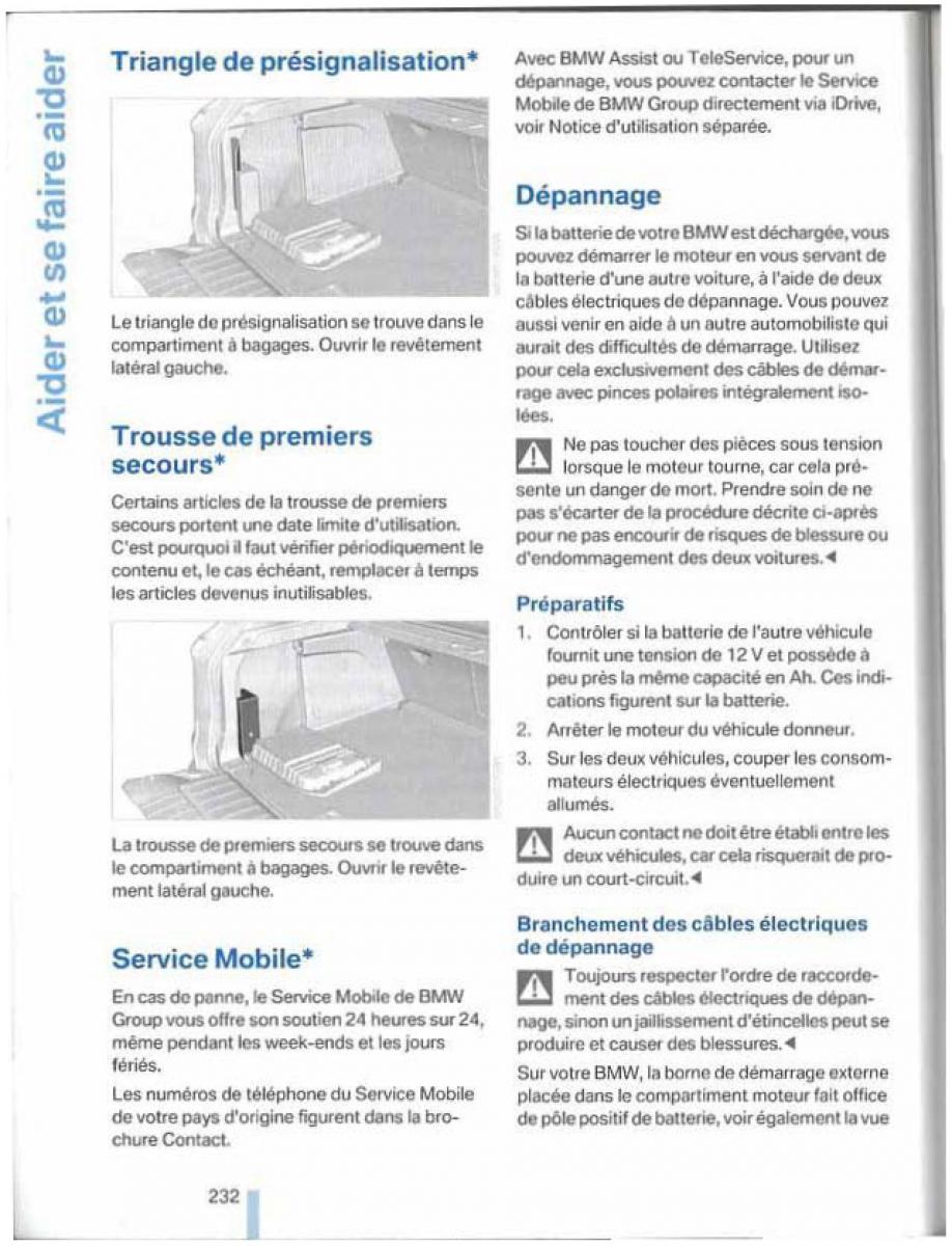 BMW X5 X6 E79 E70 manuel du proprietaire / page 232