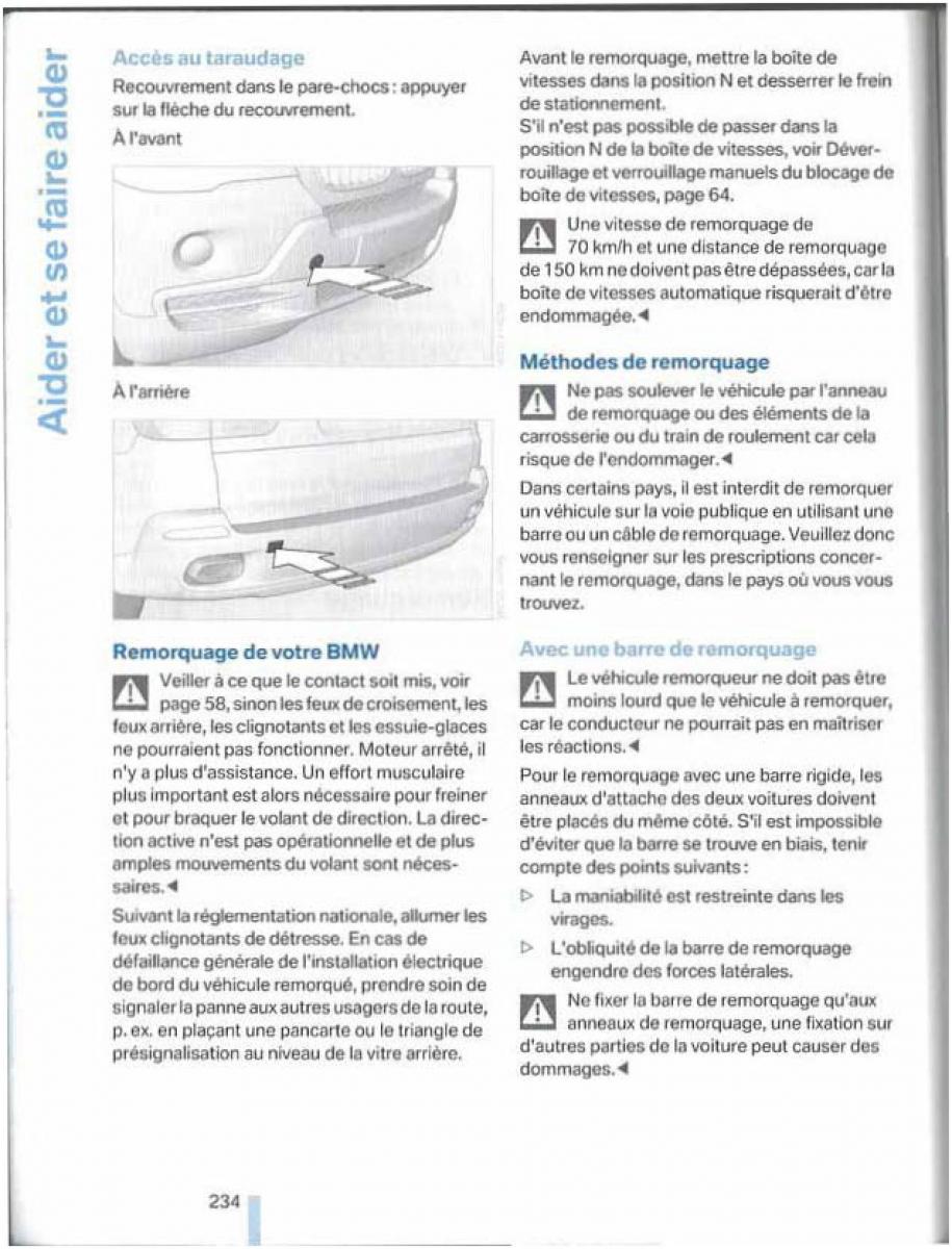 BMW X5 X6 E79 E70 manuel du proprietaire / page 234