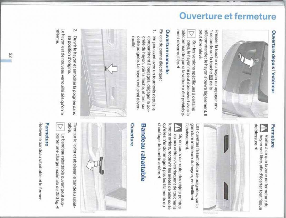 BMW X5 X6 E79 E70 manuel du proprietaire / page 32