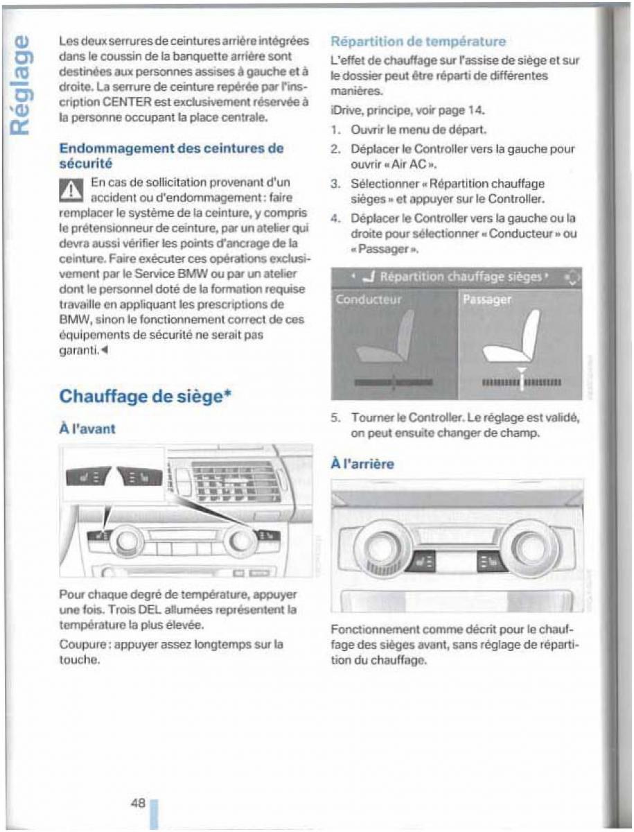 BMW X5 X6 E79 E70 manuel du proprietaire / page 48