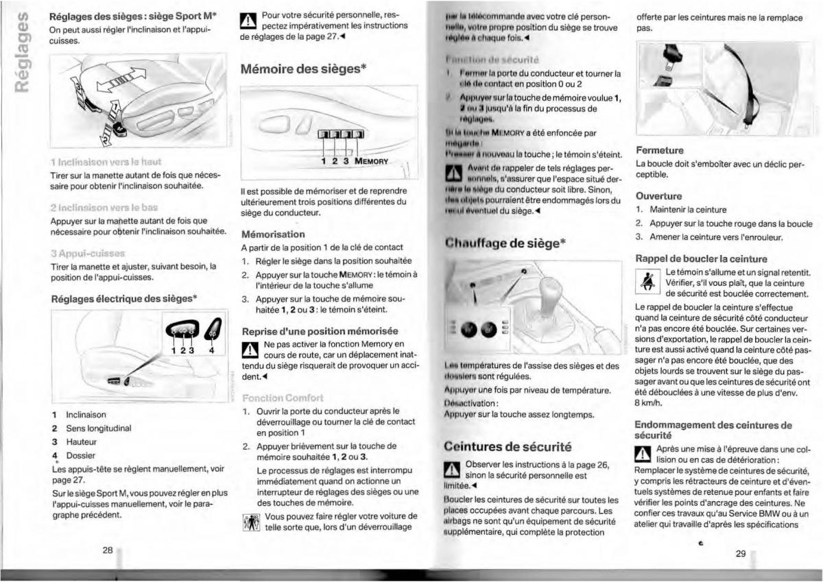 BMW Z4 E85 E86 manuel du proprietaire / page 15