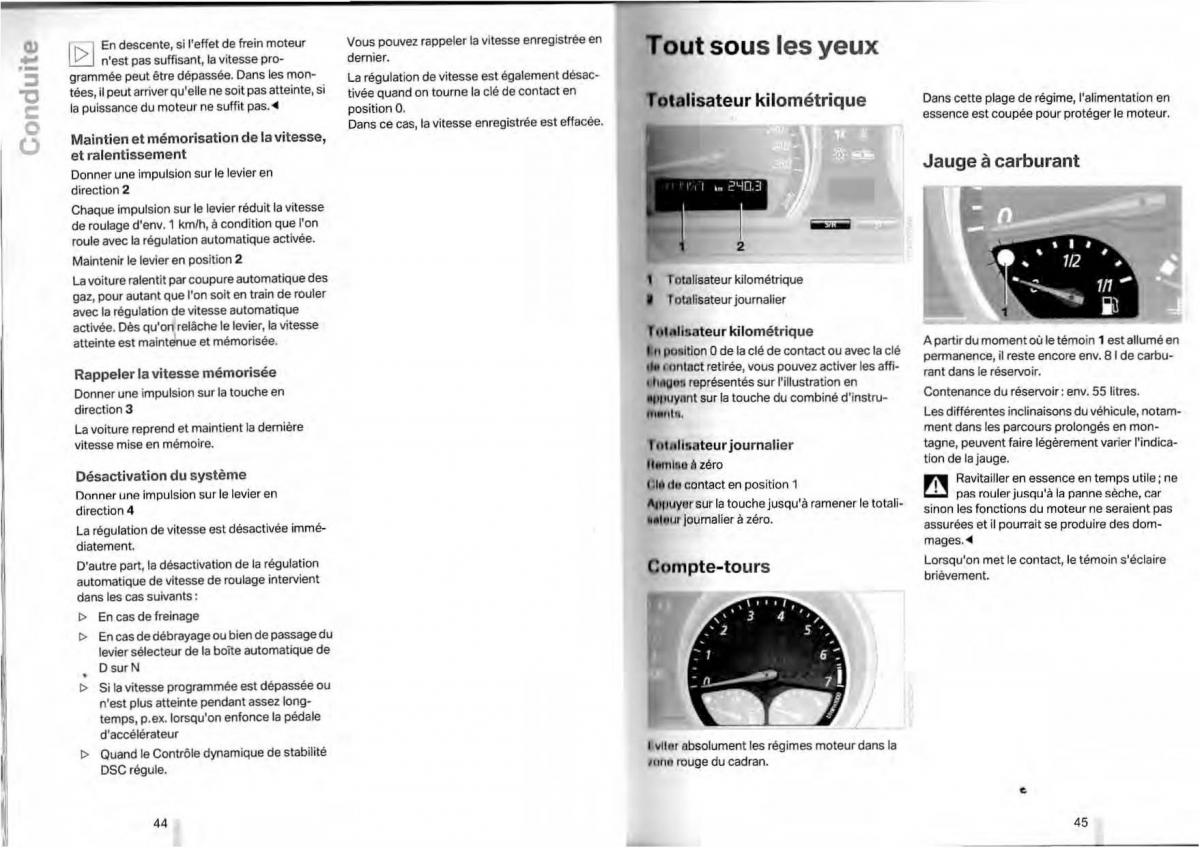 BMW Z4 E85 E86 manuel du proprietaire / page 23