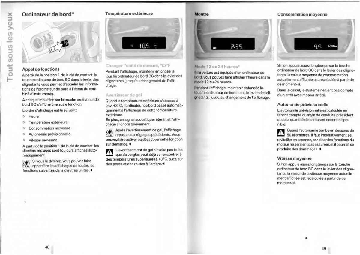 BMW Z4 E85 E86 manuel du proprietaire / page 25