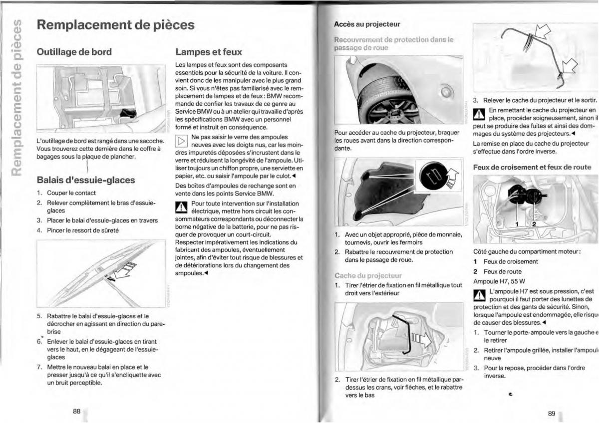 BMW Z4 E85 E86 manuel du proprietaire / page 43