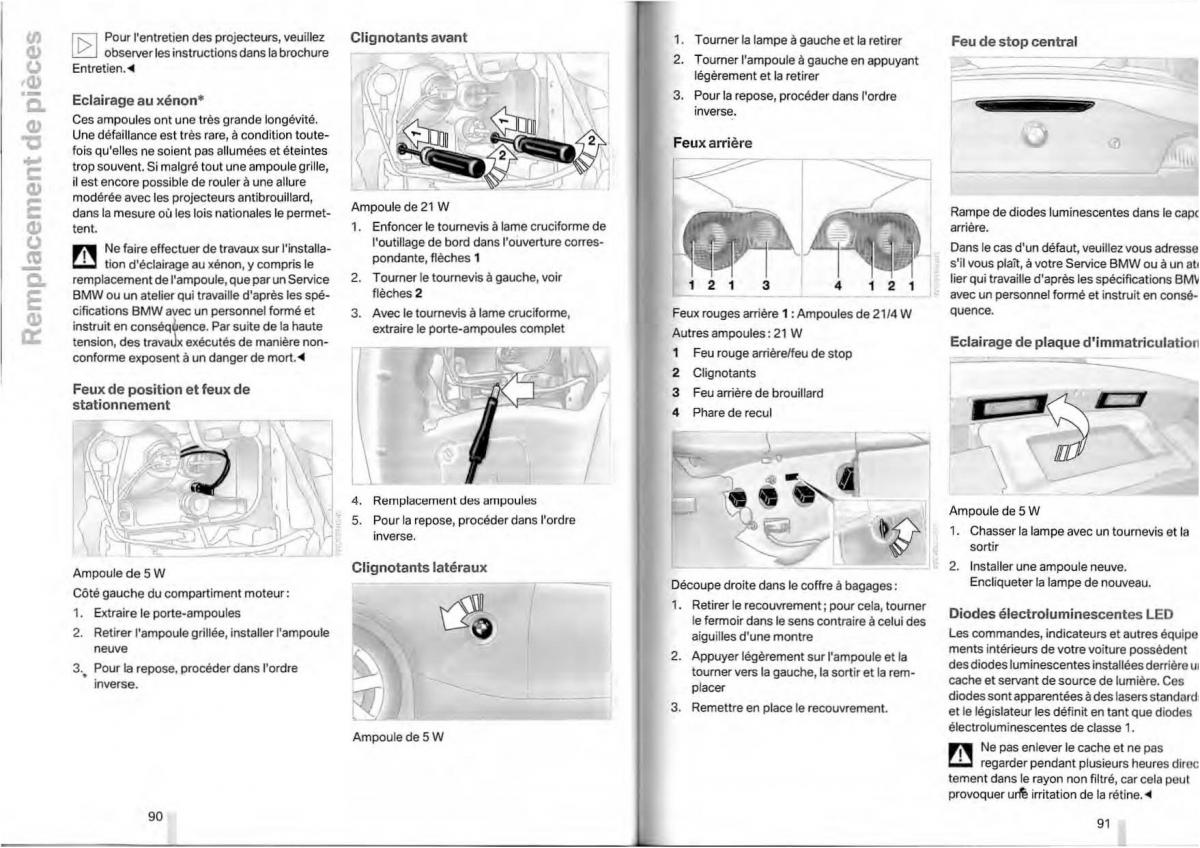 BMW Z4 E85 E86 manuel du proprietaire / page 44