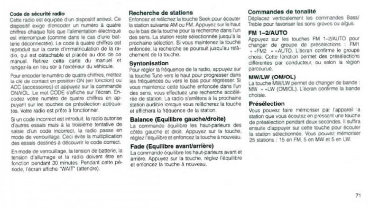 Jeep Grand Cherokee WJ manuel du proprietaire / page 68