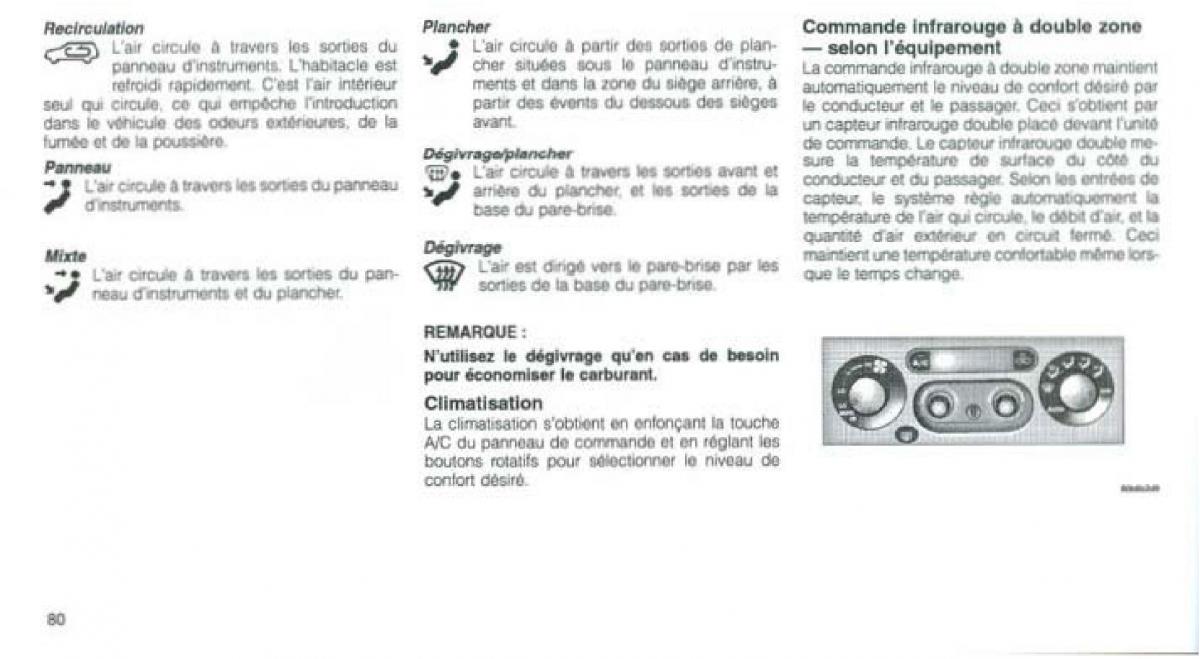 Jeep Grand Cherokee WJ manuel du proprietaire / page 77