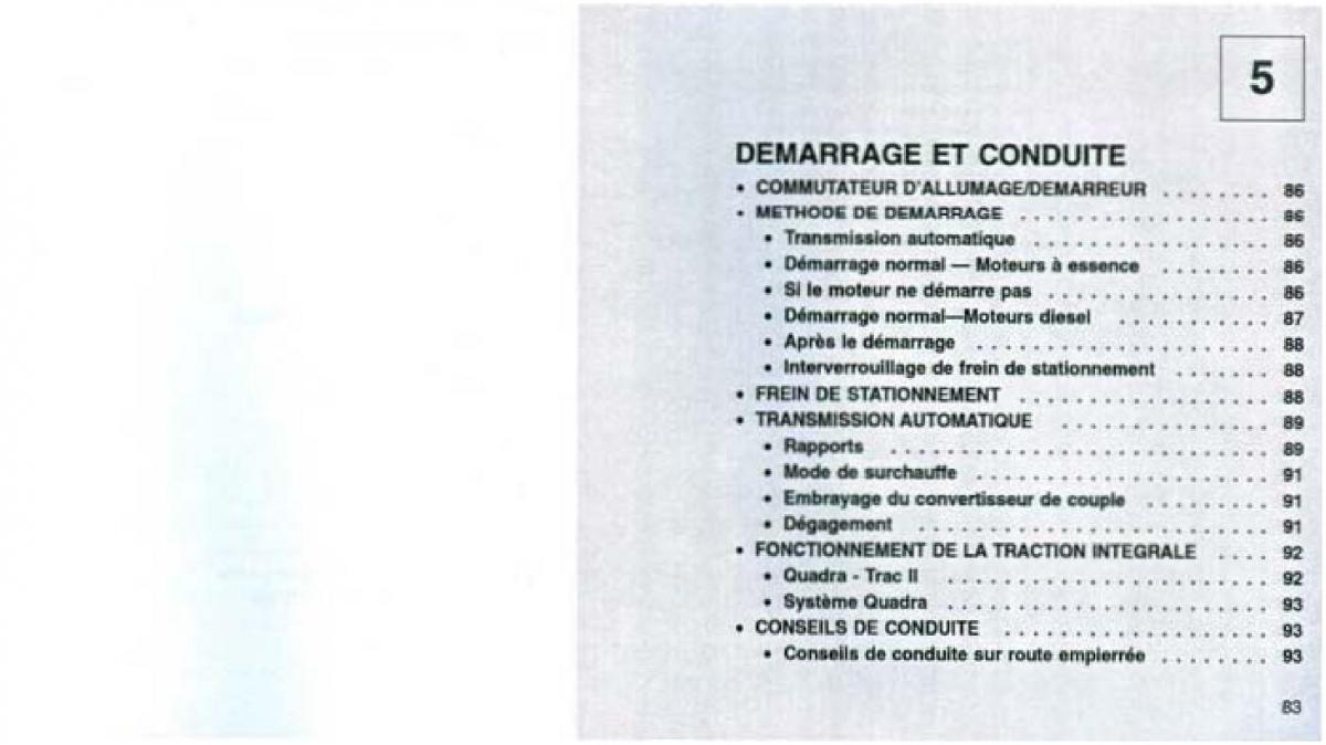 Jeep Grand Cherokee WJ manuel du proprietaire / page 80