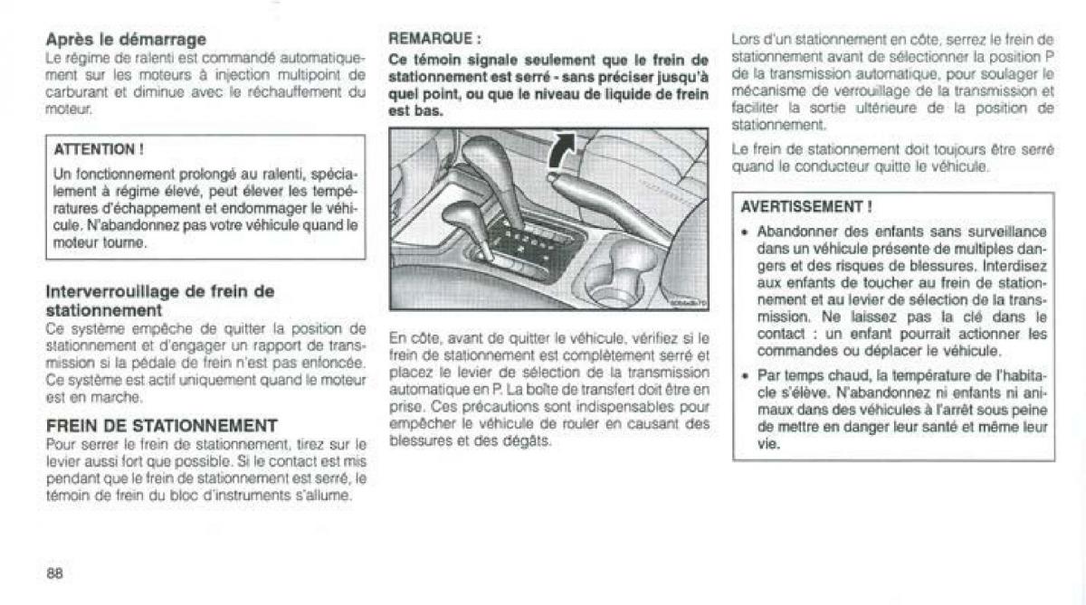 Jeep Grand Cherokee WJ manuel du proprietaire / page 84