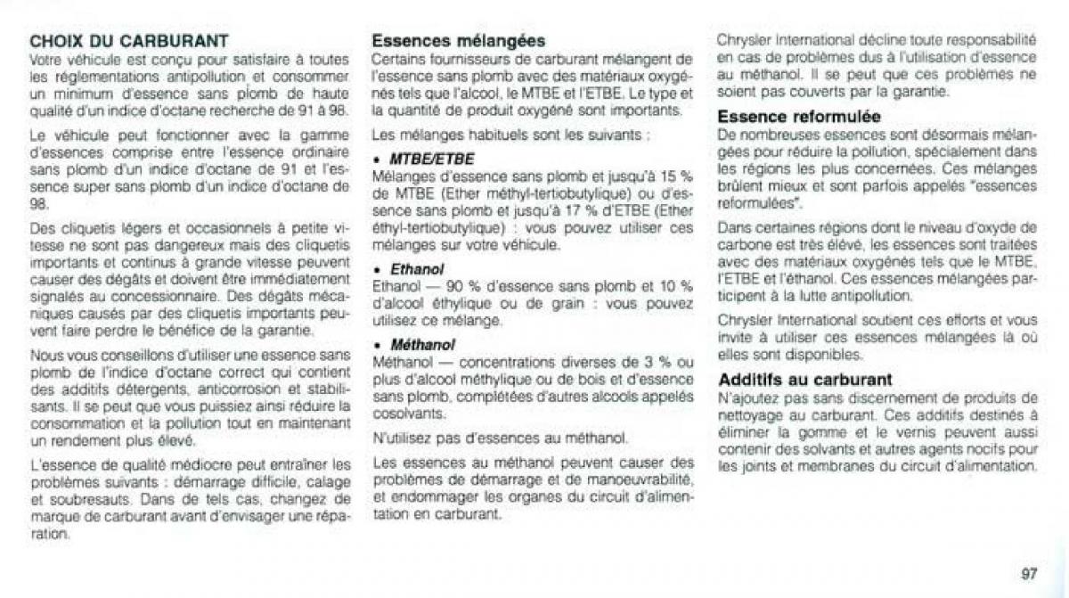 Jeep Grand Cherokee WJ manuel du proprietaire / page 93