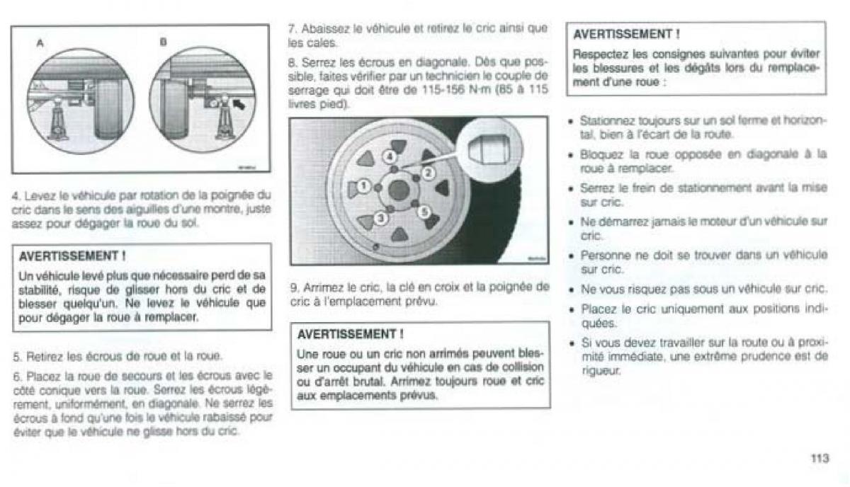 Jeep Grand Cherokee WJ manuel du proprietaire / page 108