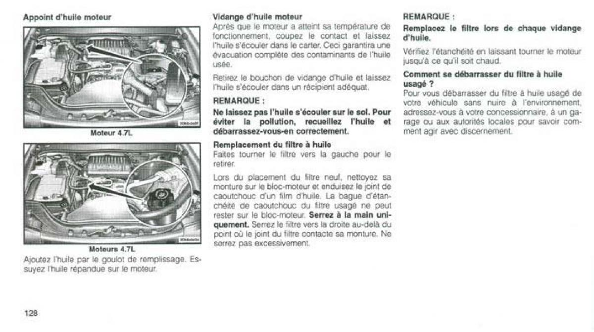 Jeep Grand Cherokee WJ manuel du proprietaire / page 121