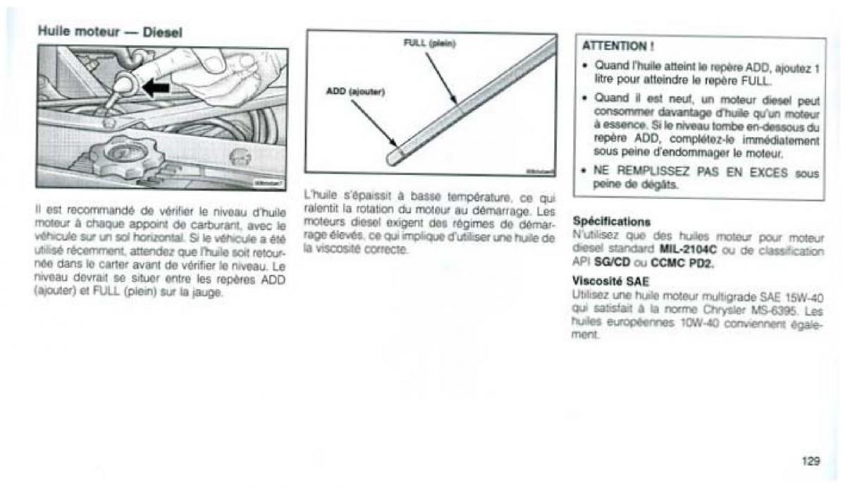 Jeep Grand Cherokee WJ manuel du proprietaire / page 122