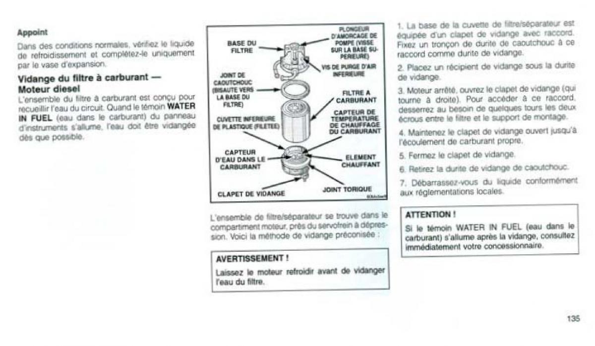 Jeep Grand Cherokee WJ manuel du proprietaire / page 128